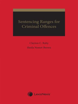 cover image of Ruby's Sentencing Ranges for Criminal Offences